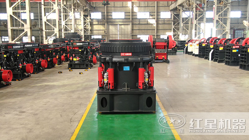 300型圓錐破碎機型號及參數(shù)，一小時能生產(chǎn)多少噸石子？